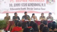Penjabat Bupati Minahasa, Dr Jemmy S. Kumendong laksanakan kunjungan kerja (ist)