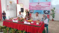 Sekretaris Daerah Kabupaten Minahasa Dr. Lynda D. Watania, MM, MSi menjadi Narasumber dalam kegiatan Workshop Percepatan Penanggulangan Stunting di Kecamatan Tompaso Barat, Jumat (8/12/2023) foto: ist