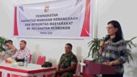 Sekretaris Daerah Kabupaten Minahasa Dr. Lynda D. Watania saat membawakan sambutan (ist)
