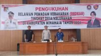 Penjabat Bupati Minahasa Kukuhkan Relawan Pemadam Kebakaran Tingkat Desa/Kelurahan Tahun 2024 (ist)