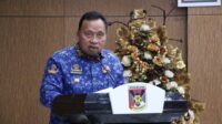 Bupati Minahasa, Robby Dondokambey saat membawakan sambutan (ist)
