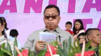 Bupati Minahasa, Robby Dondokambey saat membawakan sambutan (ist)