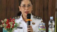 Wakil Bupati Minahasa, Vanda Sarundajang, SS, saat membawakan materi (ist)