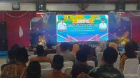 Bupati Sampang, H. Slamet Junaidi saat memberikan sambutan pada malam "Resepsi Festival Sampang Sehat 2025" di Pendopo Trunojoyo, Rabu, (12/11/2025).