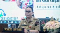 Wakil Bupati Minahasa, Vanda Sarundajang, SS, secara resmi membuka kegiatan Monitoring dan Evaluasi Program Nasional Gerakan Masyarakat Sadar Pangan Aman (ist)