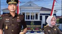 (kiri) : Kajari Sampang, Muchamad Iqbal, SH., MH menggantikan Fadilah Helmi yang kini di nonjobkan oleh Kejagung RI (kanan bawah)